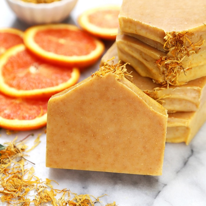 Natural Soap Kit for Beginners in Energizing Orange