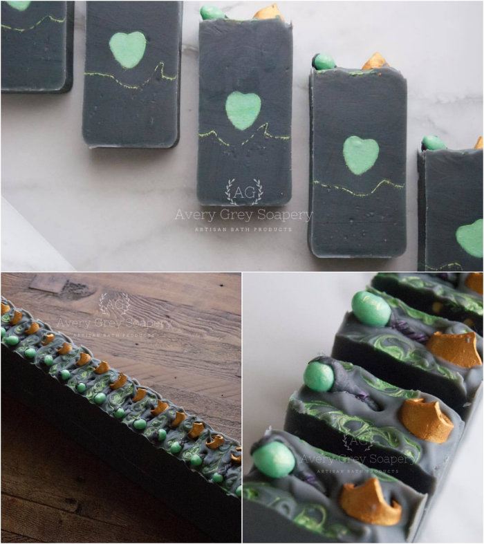 maleficent soap by avery grey soapery