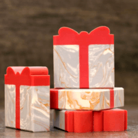 soaps designed like presents