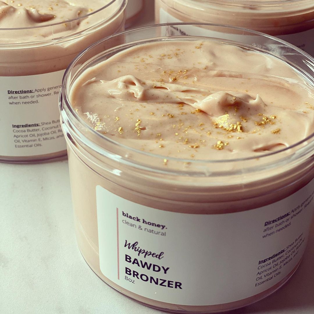 whipped
bawdy bronzer by black honey