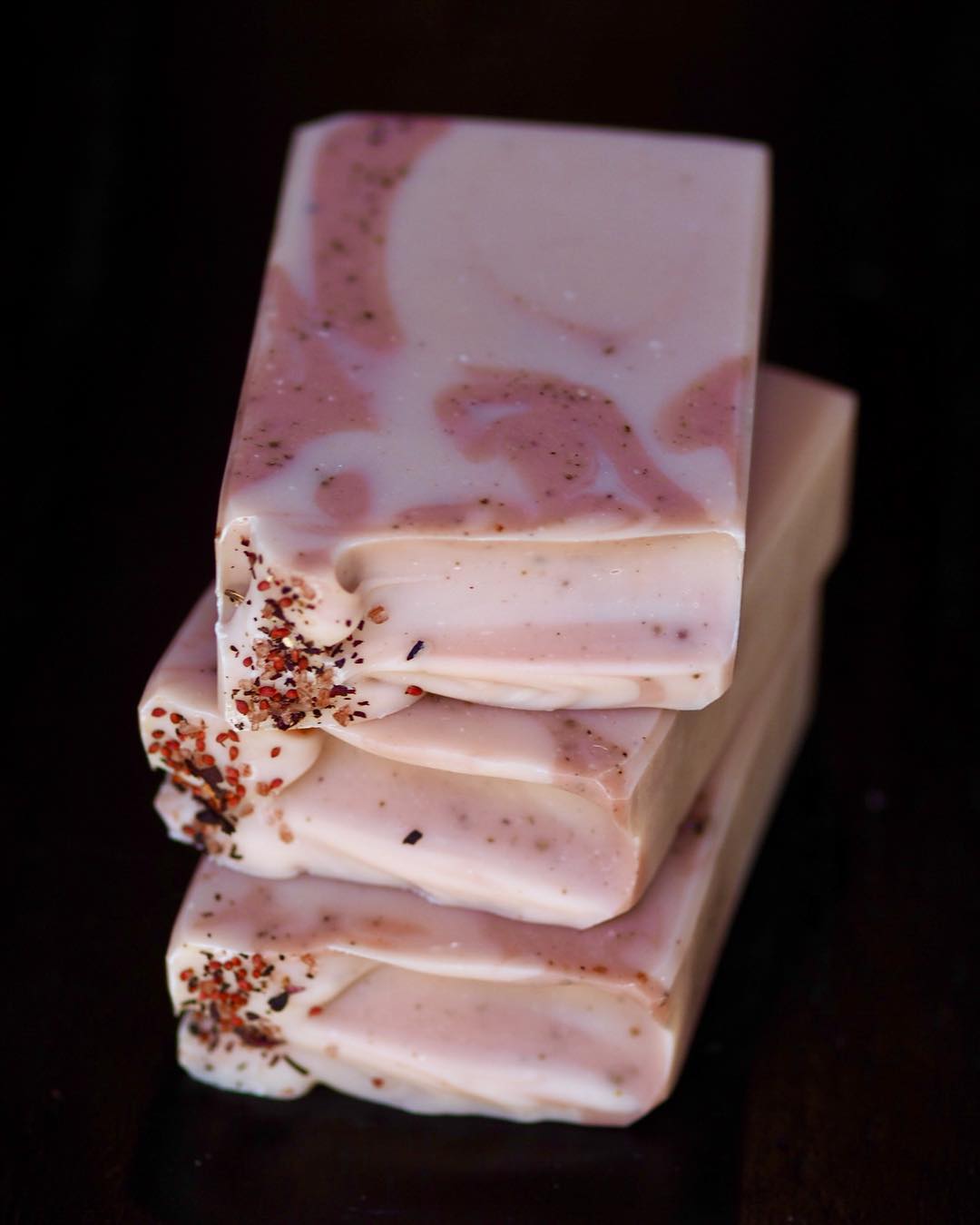 cranberry butter soap by ojai botanika