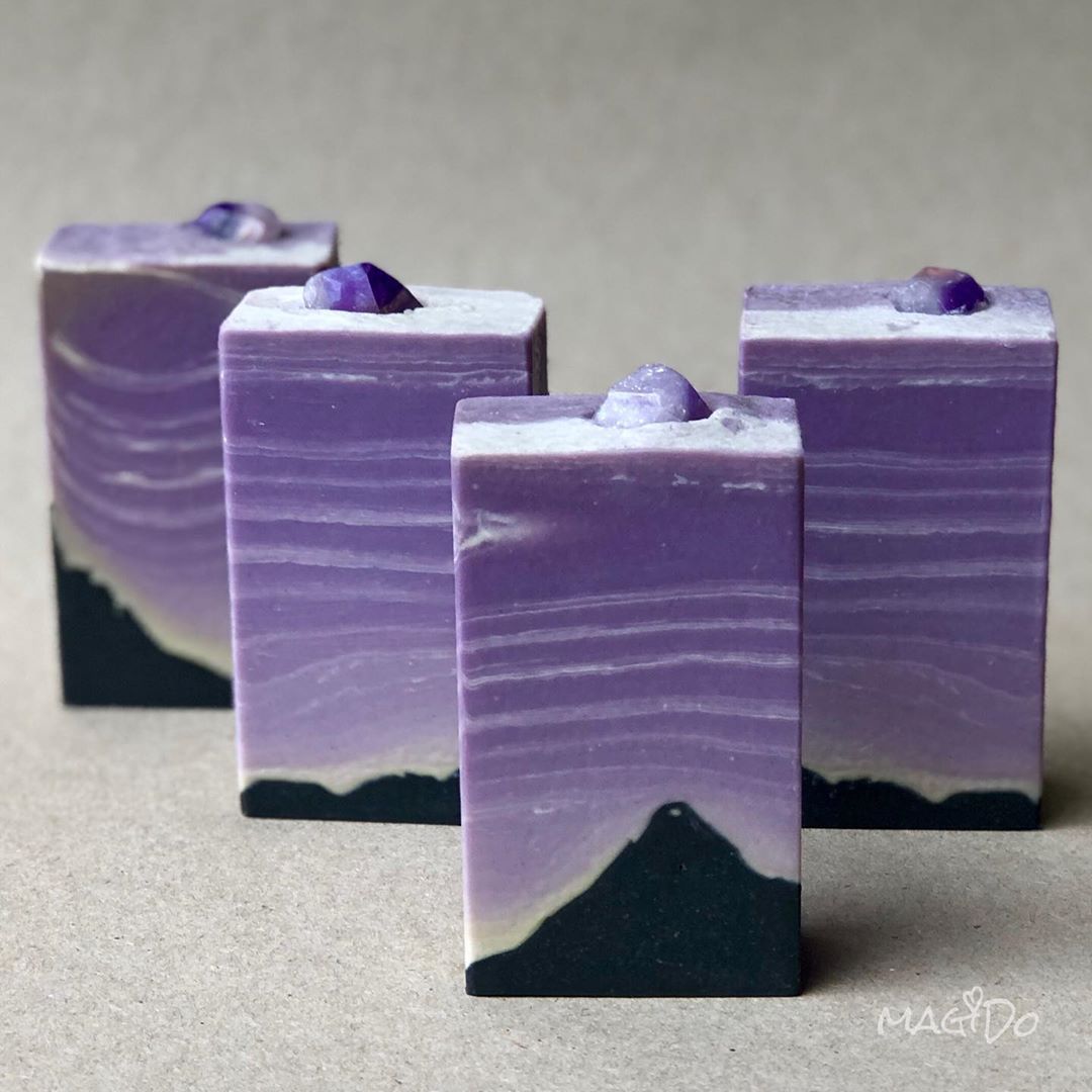 night violet soap by magi do soaps