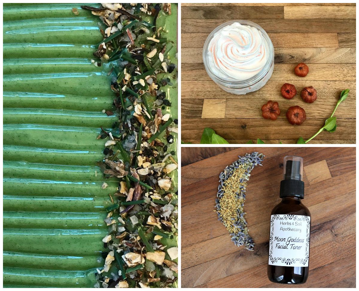 DIY bath
and body by herbs and soil apothecary