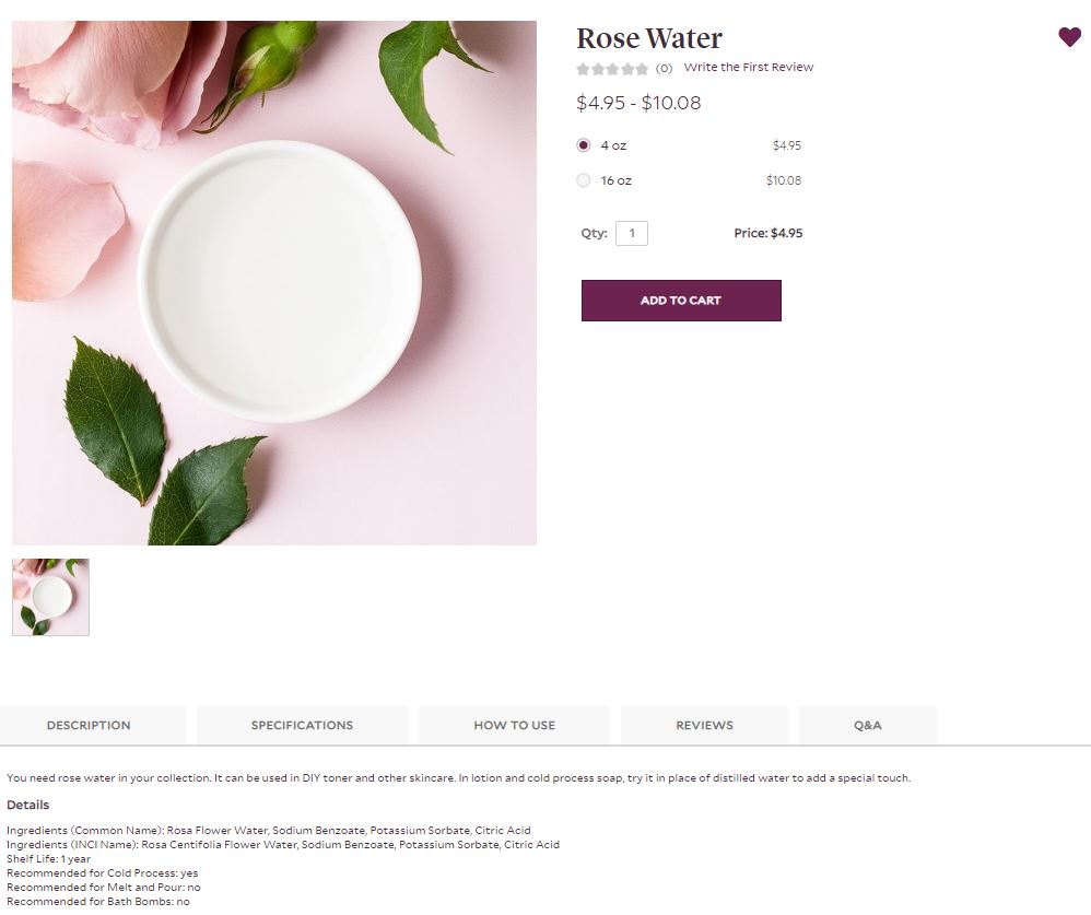 product detail page | Bramble Berry