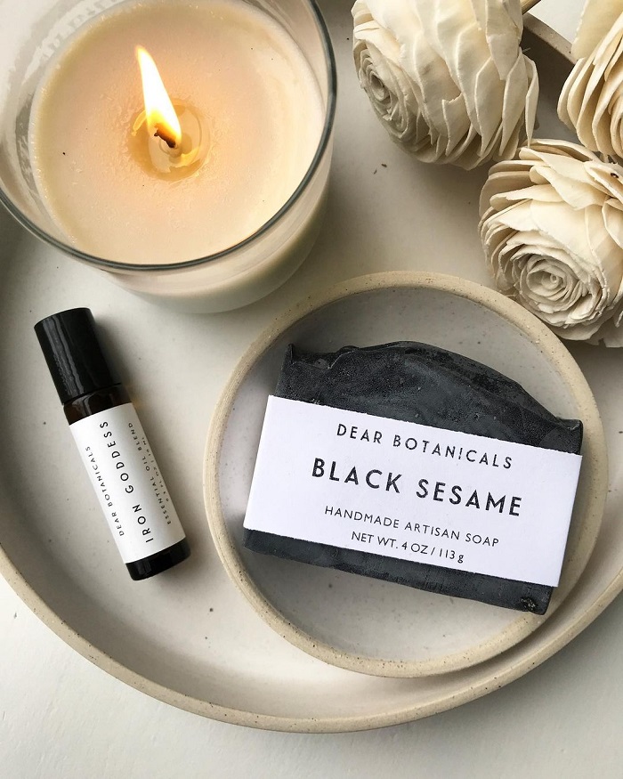 Black Seasame Soap from Dear Botanicals