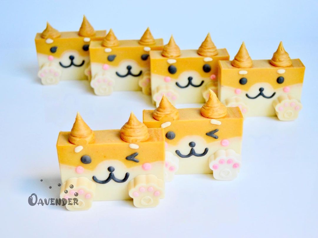 oavender corgi soap | bramble berry
