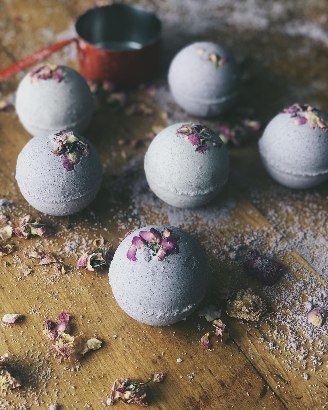 lavender hibiscus bath bombs by miners daughter