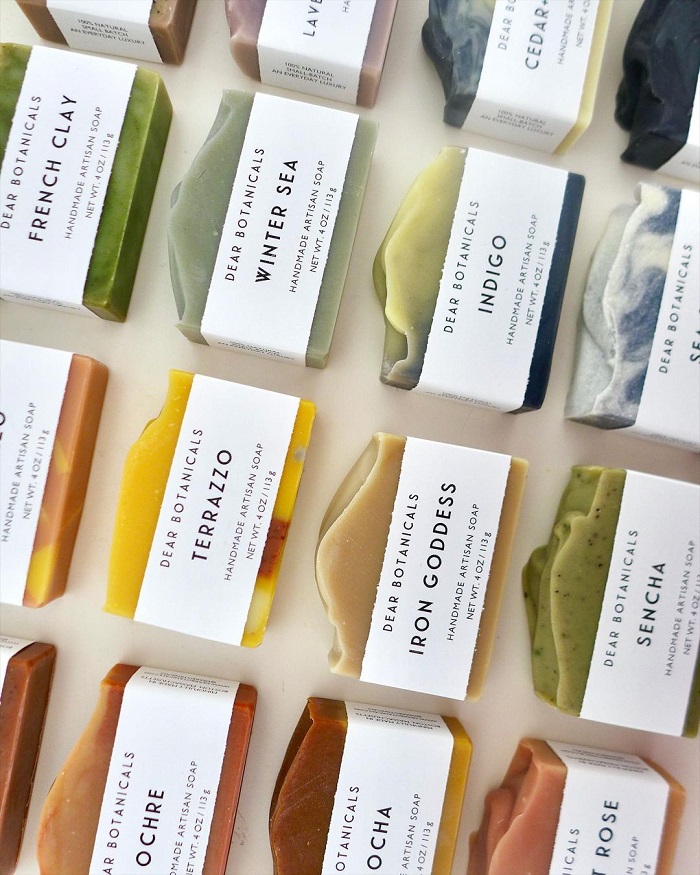 A rainbow of soap from Dear Botanicals