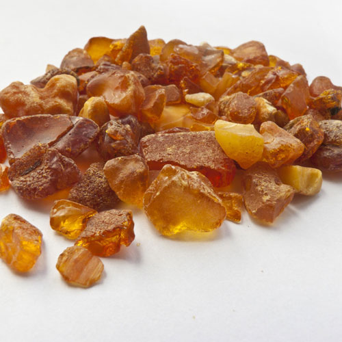 A small pile of amber