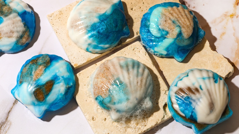 seashell shaped soaps