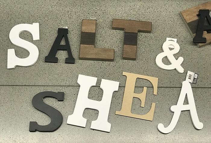 salt and shea letters