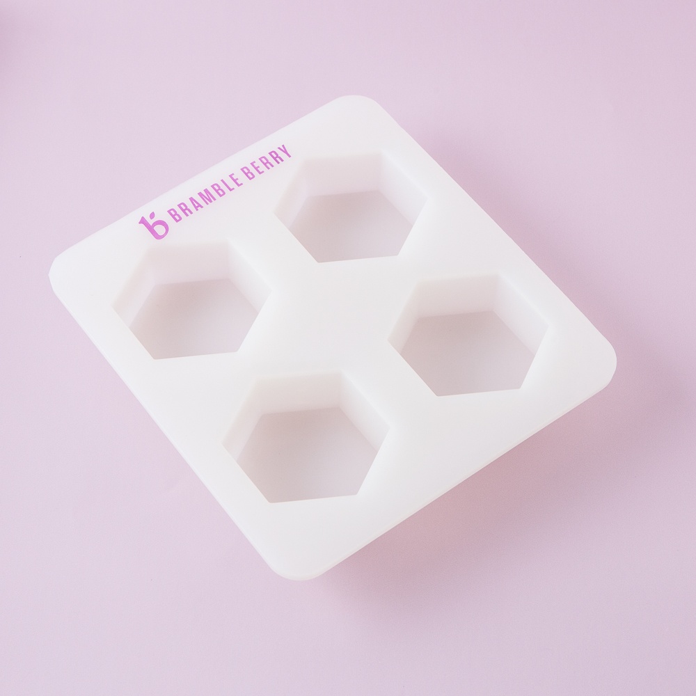 5.2x4.5x1 Thick 4 Coaster Silicone Mold - Hexagon – Crafted Elements
