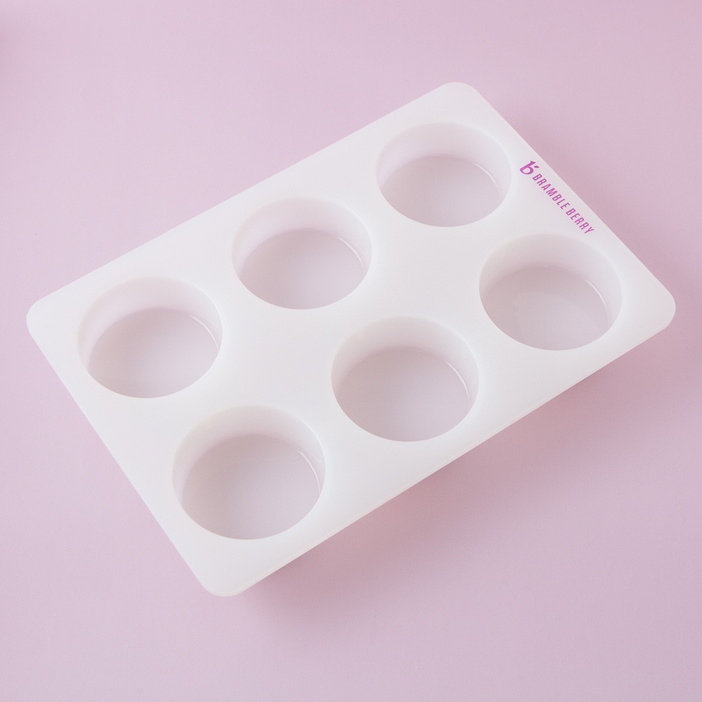 Round Guest Silicone Mold - 6 cavity, 1.5 oz. each