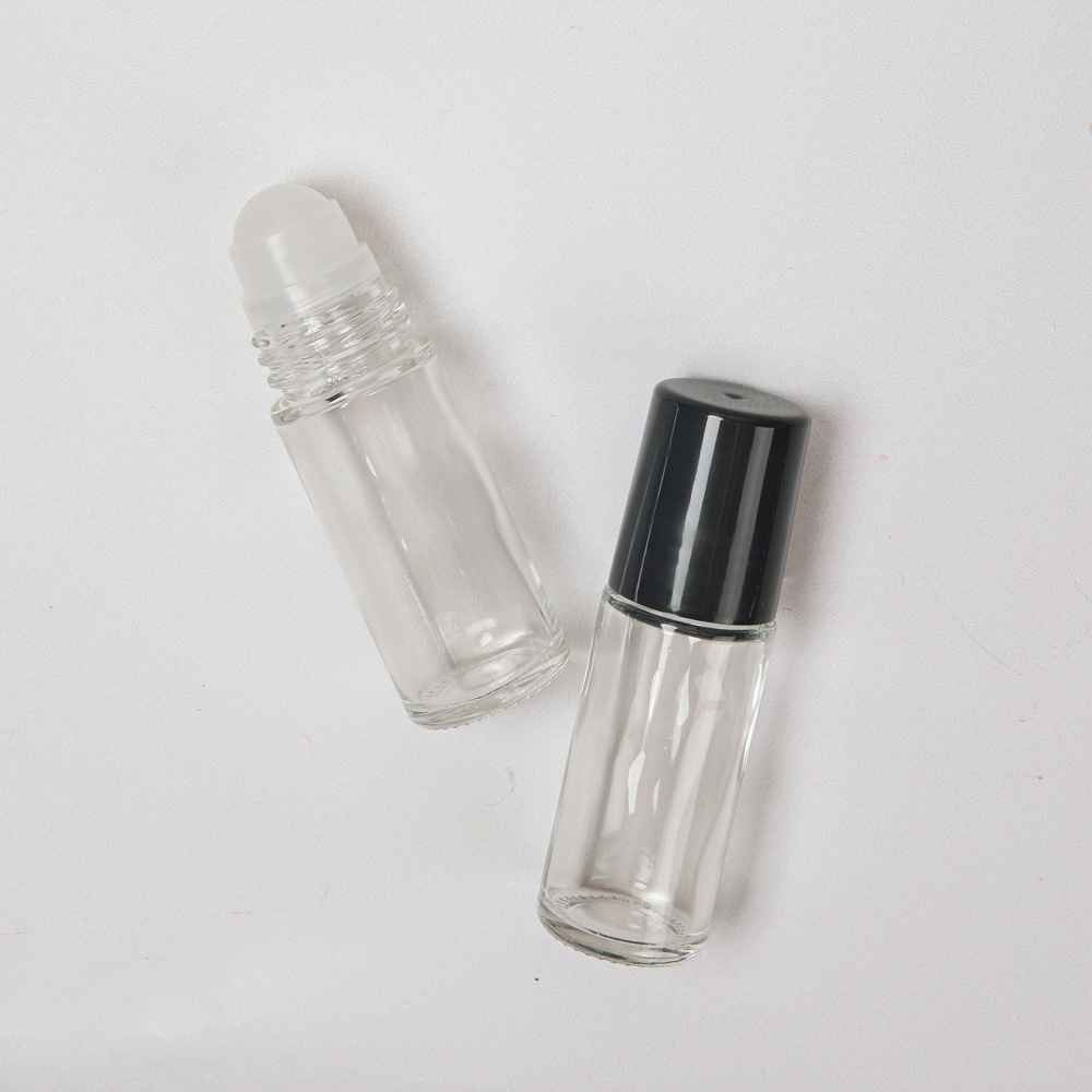 Clear Glass Roller Bottle - 1 oz image number null